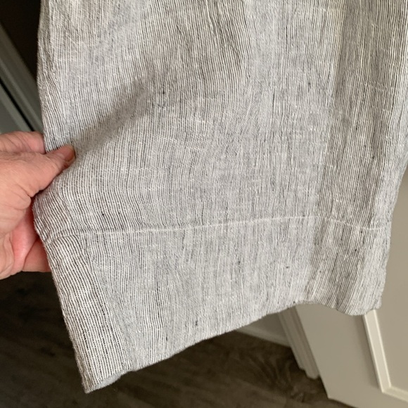 $250 NWT Eileen Fisher Organic Linen Silver Pants sz 1XL - Picture 4 of 7
